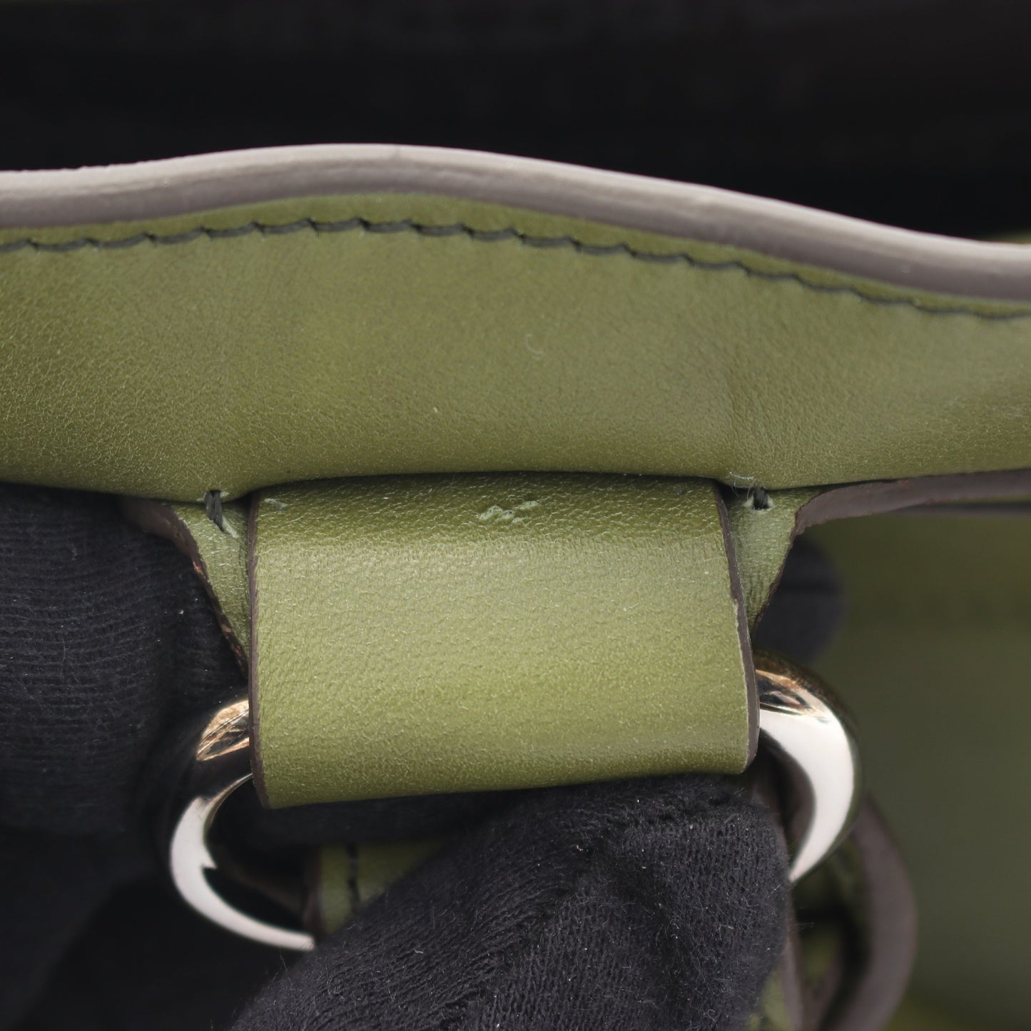 ブギーバッグ ハンドバッグ レザー グリーン セリーヌ バッグ CELINE