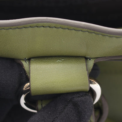 ブギーバッグ ハンドバッグ レザー グリーン セリーヌ バッグ CELINE