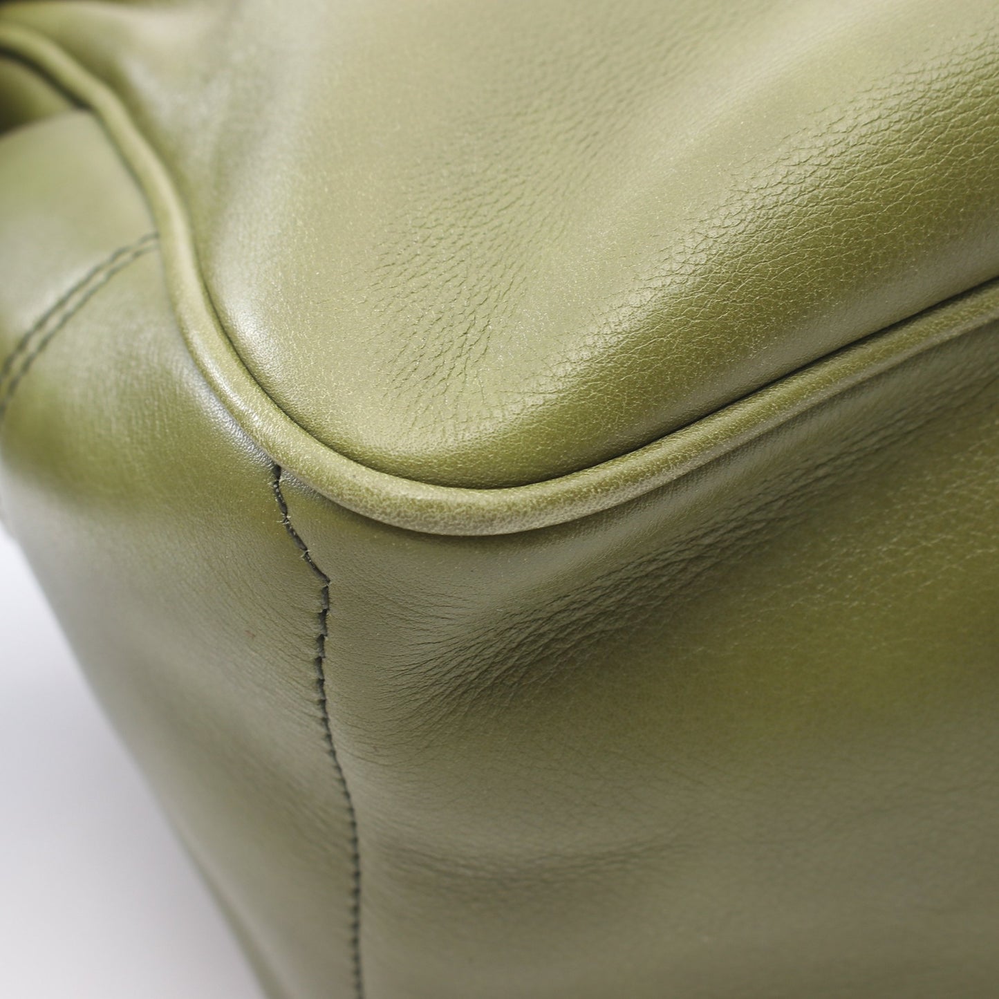 ブギーバッグ ハンドバッグ レザー グリーン セリーヌ バッグ CELINE