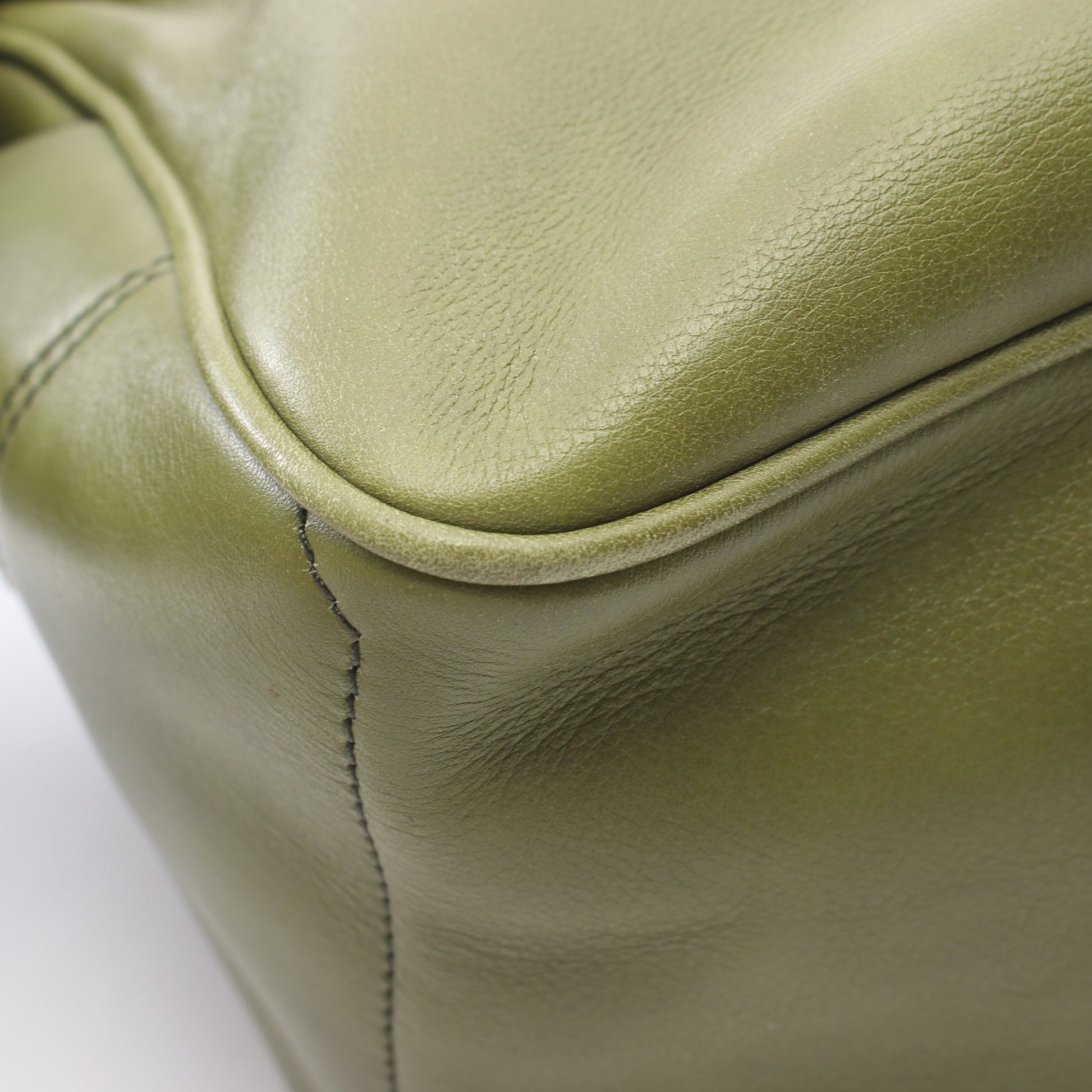 ブギーバッグ ハンドバッグ レザー グリーン セリーヌ バッグ CELINE
