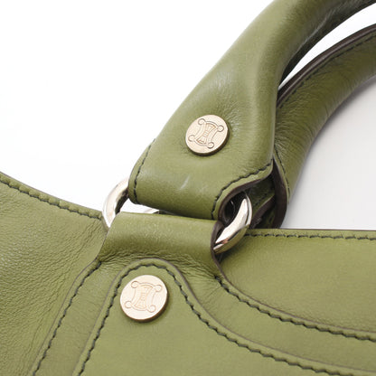 ブギーバッグ ハンドバッグ レザー グリーン セリーヌ バッグ CELINE