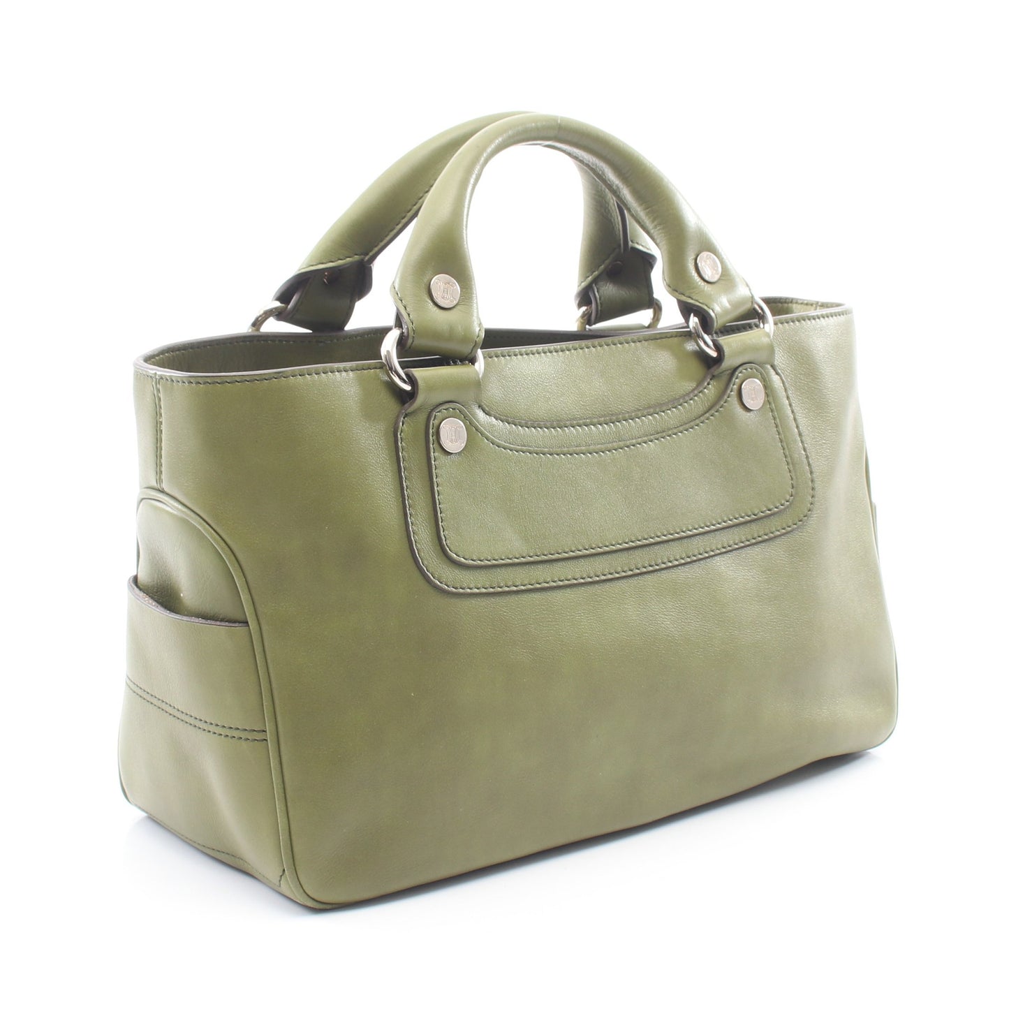 ブギーバッグ ハンドバッグ レザー グリーン セリーヌ バッグ CELINE