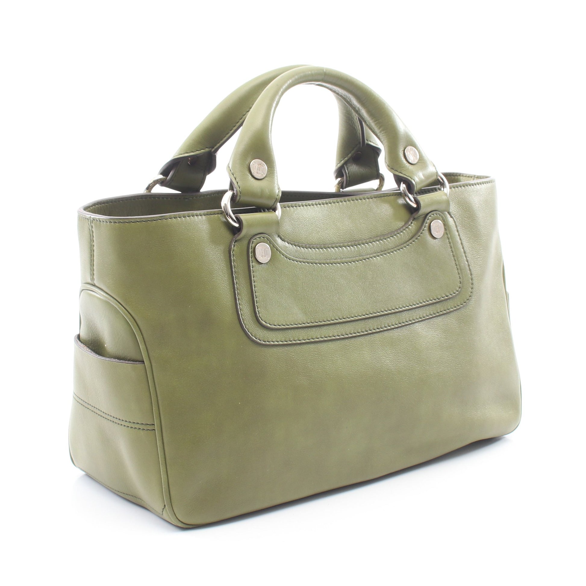 ブギーバッグ ハンドバッグ レザー グリーン セリーヌ バッグ CELINE