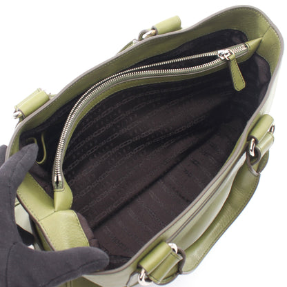 ブギーバッグ ハンドバッグ レザー グリーン セリーヌ バッグ CELINE
