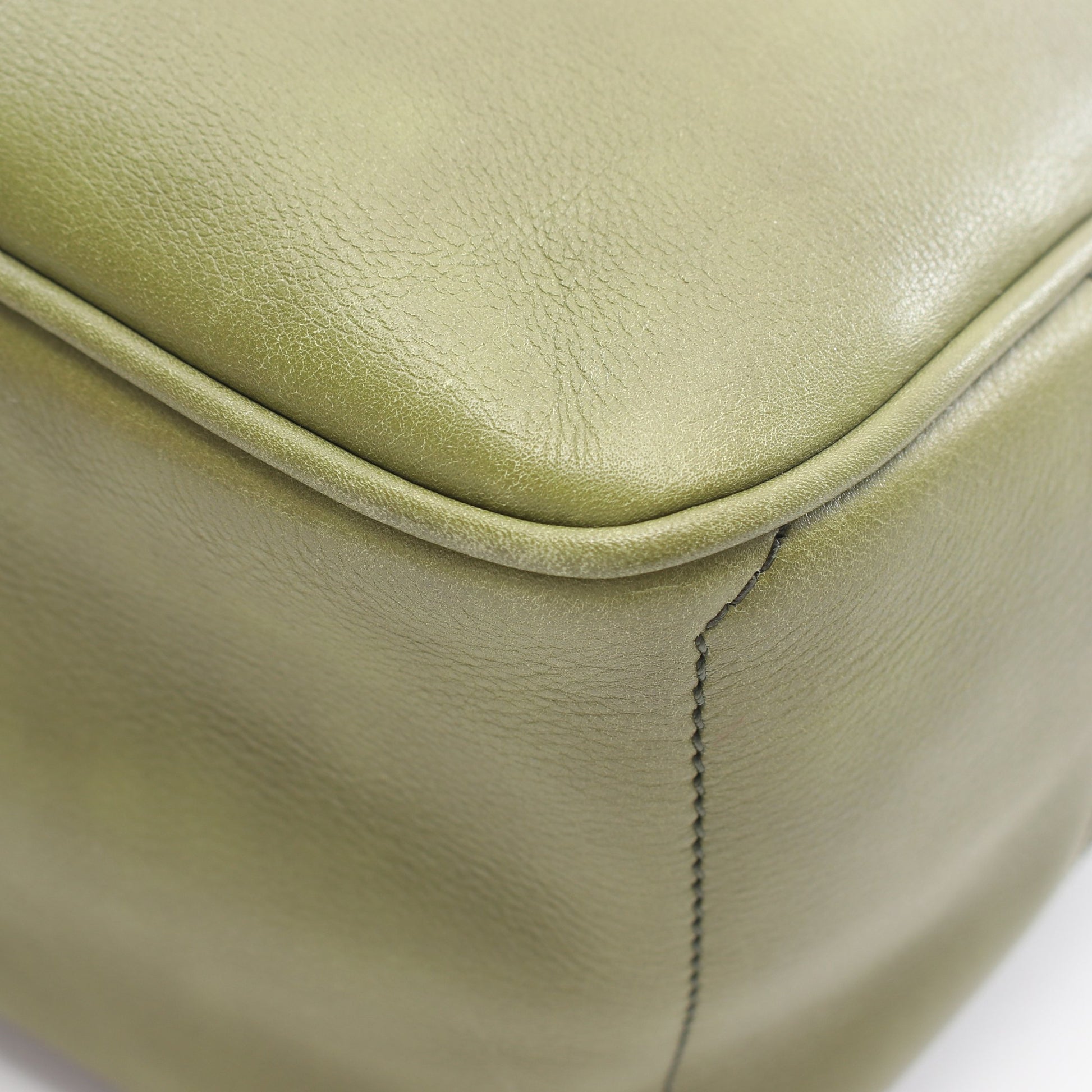 ブギーバッグ ハンドバッグ レザー グリーン セリーヌ バッグ CELINE