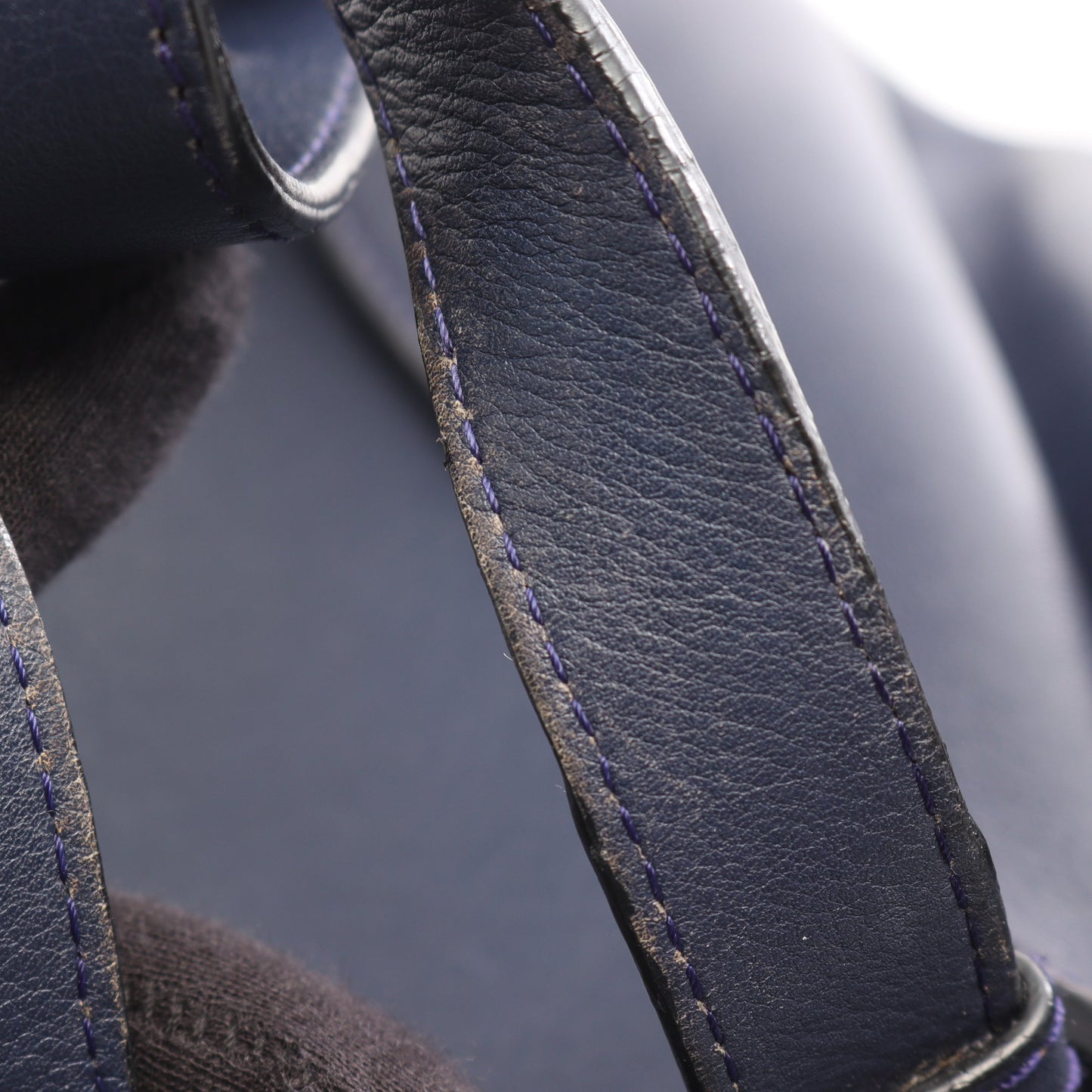 HAMMOCK SMALL ハンモック スモール 2WAY ハンドバッグ レザー ネイビー ロエベ