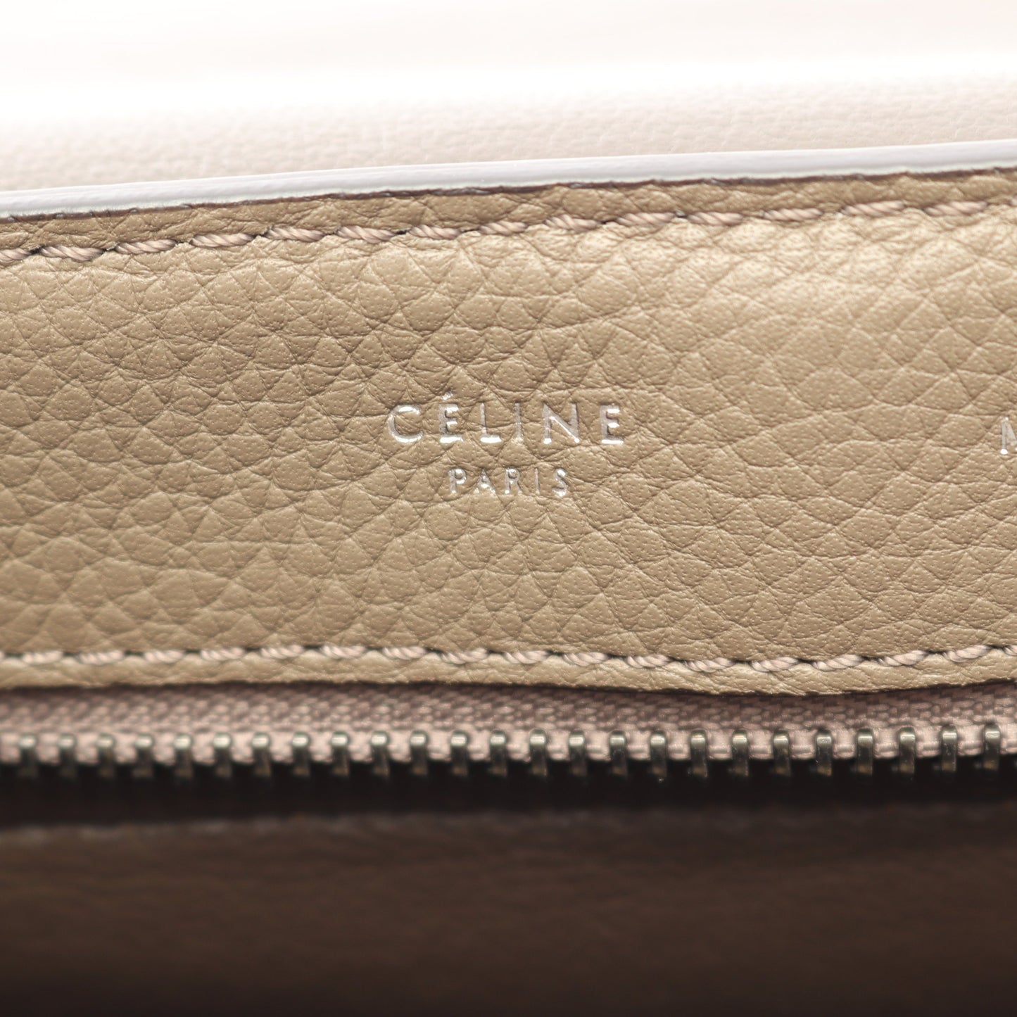 トラペーズ ミディアム 2WAY ハンドバッグ レザー グレーベージュ グレーブラウン セリーヌ バッグ CELINE