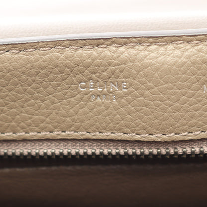 トラペーズ ミディアム 2WAY ハンドバッグ レザー グレーベージュ グレーブラウン セリーヌ バッグ CELINE