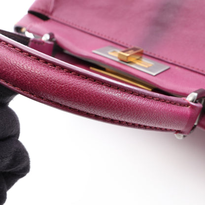 ピーカブー レギュラー 2WAY ハンドバッグ レザー パープル フェンディ バッグ FENDI