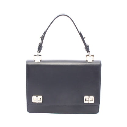 SOFT CALF ハンドバッグ レザー ブラック プラダ バッグ PRADA