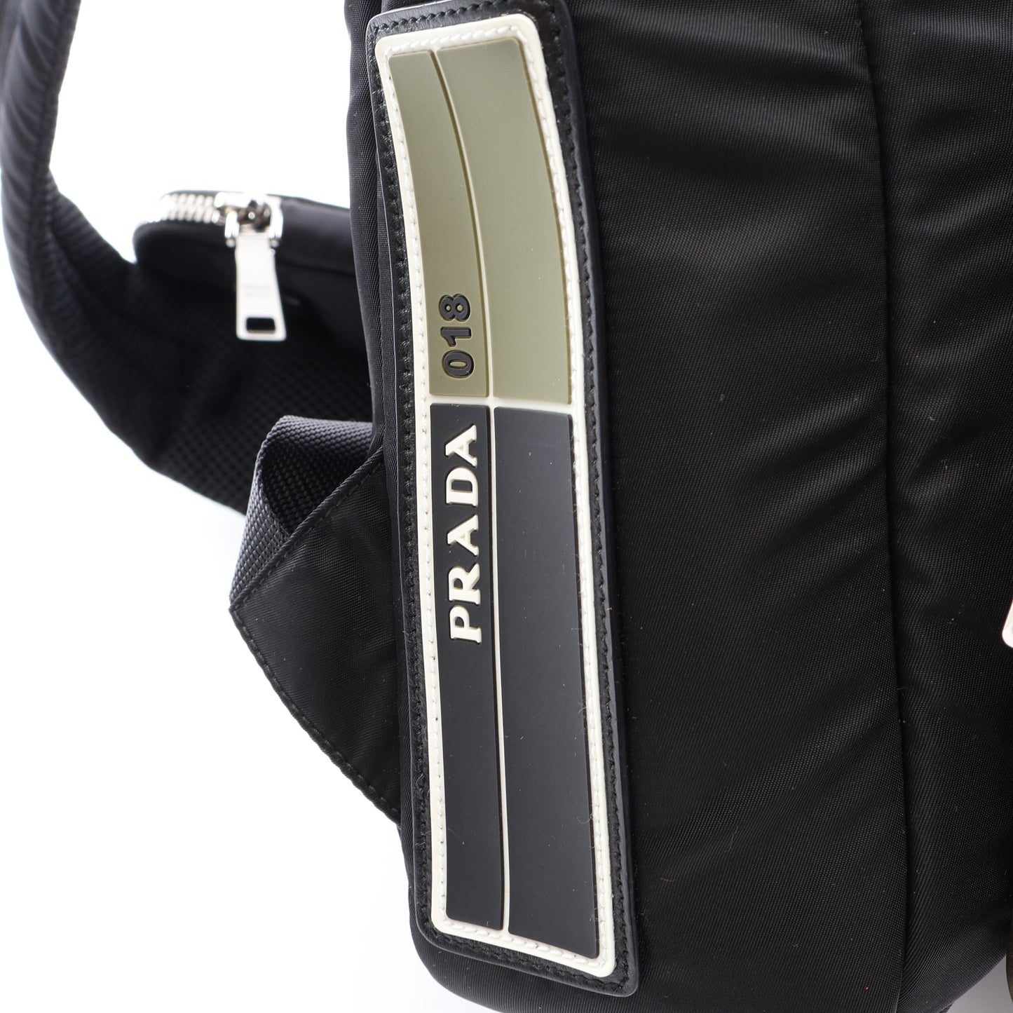 PRADA 018 バックパック リュックサック ナイロン ブラック カーキグリーン プラダ