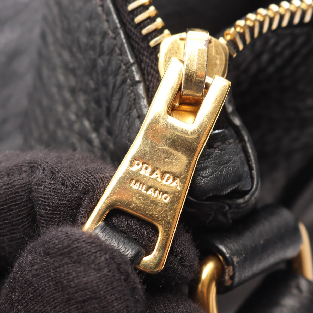 VIT.DAINO 2WAY ハンドバッグ レザー ブラック プラダ バッグ PRADA