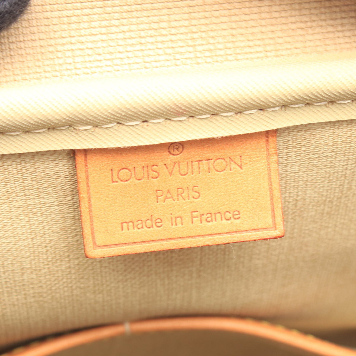 ドーヴィル ボーリングヴァニティ モノグラム ハンドバッグ PVC レザー ブラウン ルイヴィトン バッグ LOUIS VUITTON