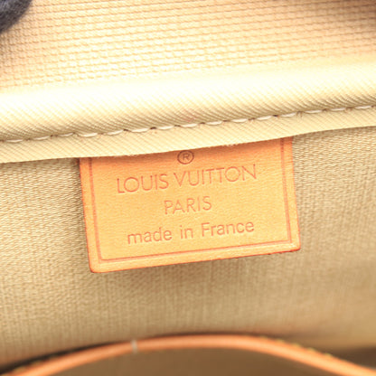 ドーヴィル ボーリングヴァニティ モノグラム ハンドバッグ PVC レザー ブラウン ルイヴィトン バッグ LOUIS VUITTON
