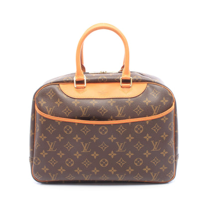 ドーヴィル ボーリングヴァニティ モノグラム ハンドバッグ PVC レザー ブラウン ルイヴィトン バッグ LOUIS VUITTON