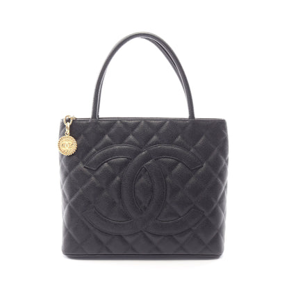 復刻トート ハンドバッグ トートバッグ キャビアスキン ブラック ゴールド金具 シャネル バッグ CHANEL