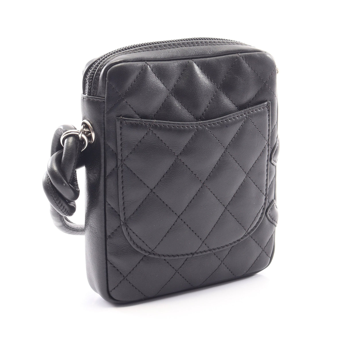 カンボンライン スモール ショルダーバッグ レザー ブラック シルバー金具 シャネル バッグ CHANEL