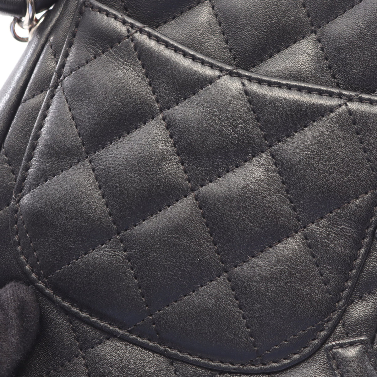 カンボンライン スモール ショルダーバッグ レザー ブラック シルバー金具 シャネル バッグ CHANEL