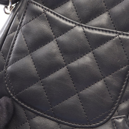 カンボンライン スモール ショルダーバッグ レザー ブラック シルバー金具 シャネル バッグ CHANEL