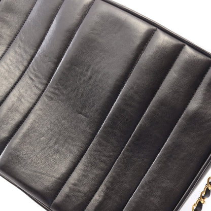 マドモアゼル チェーンショルダーバッグ ラムスキン ブラック ゴールド金具 シャネル バッグ CHANEL