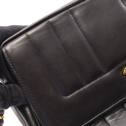 マドモアゼル チェーンショルダーバッグ ラムスキン ブラック ゴールド金具 シャネル バッグ CHANEL