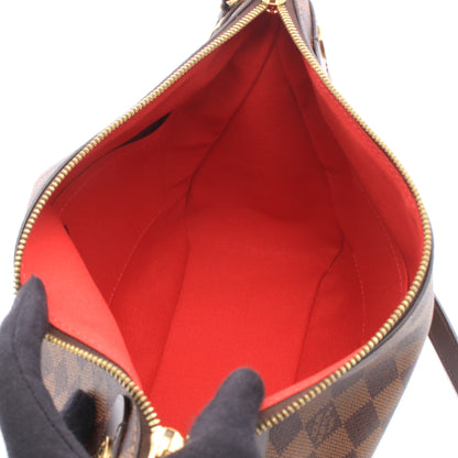 ドゥオモ ダミエエベヌ ショルダーバッグ PVC レザー ブラウン ルイヴィトン バッグ LOUIS VUITTON