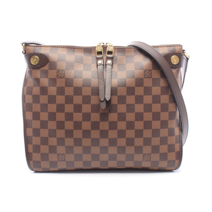 ドゥオモ ダミエエベヌ ショルダーバッグ PVC レザー ブラウン ルイヴィトン バッグ LOUIS VUITTON