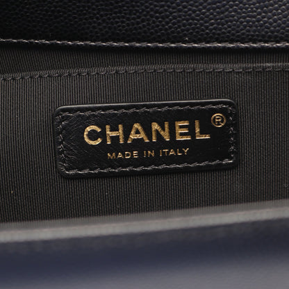 ボーイシャネル チェーンショルダーバッグ キャビアスキン ブラック ゴールド金具 シャネル バッグ CHANEL