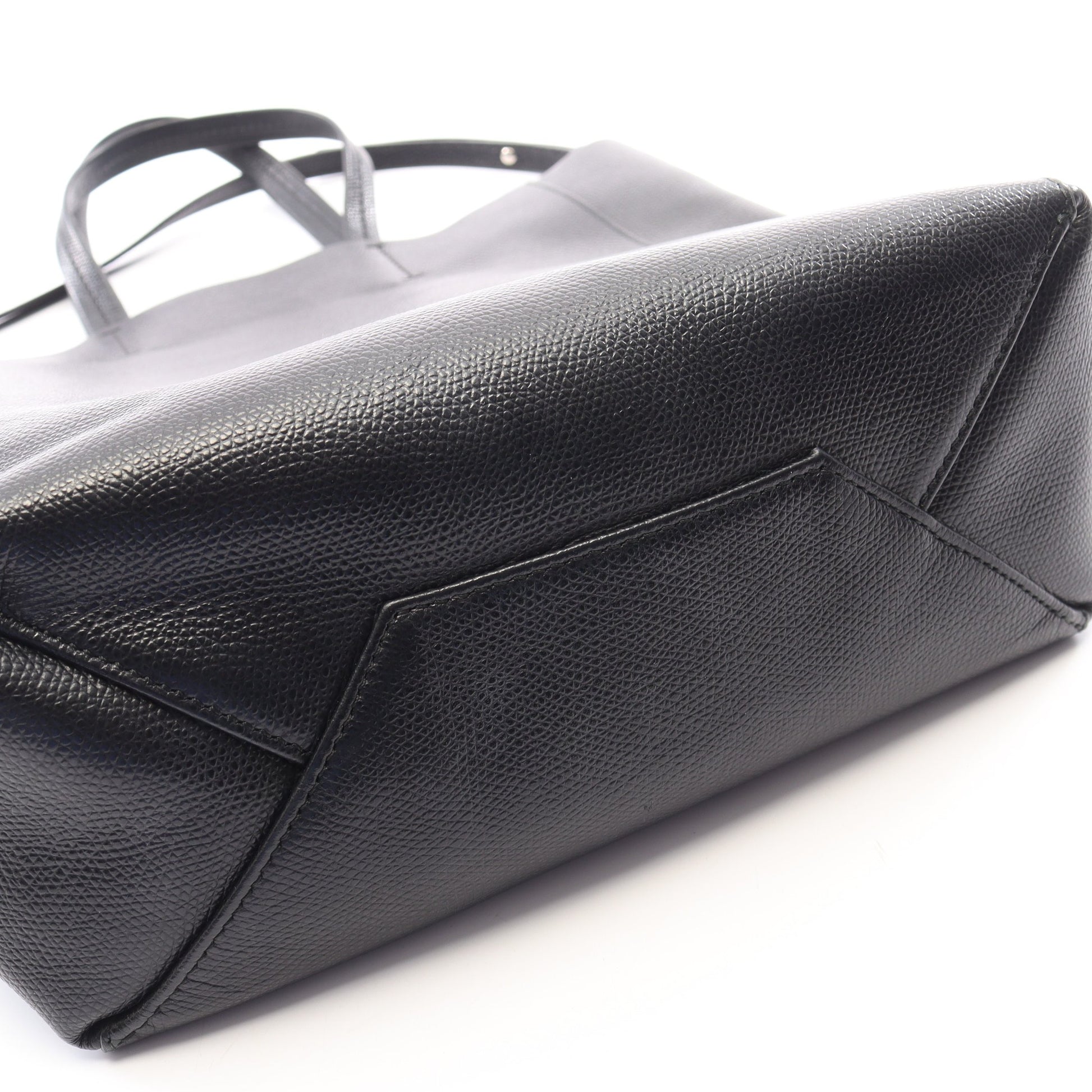 バーティカル スモール カバ 2WAY ハンドバッグ トートバッグ レザー ブラック セリーヌ バッグ CELINE