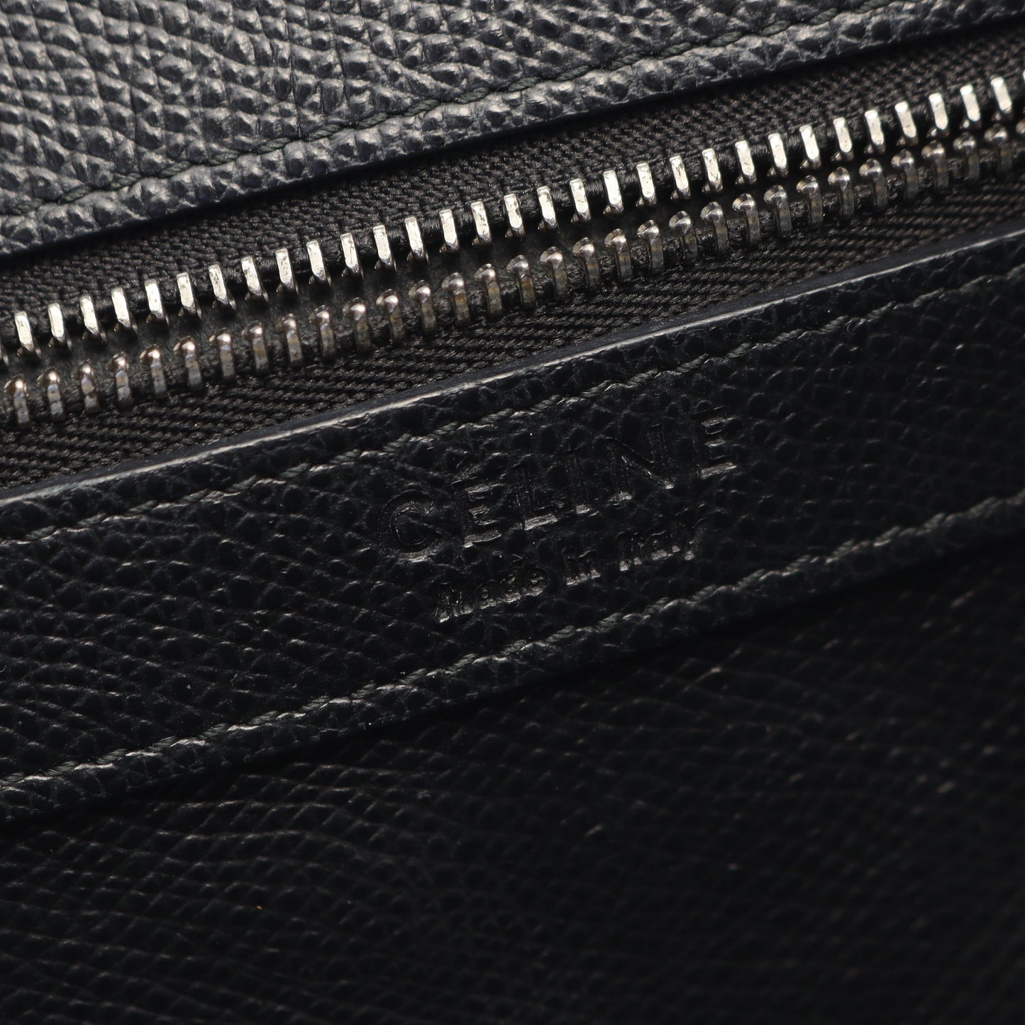 バーティカル スモール カバ 2WAY ハンドバッグ トートバッグ レザー ブラック セリーヌ バッグ CELINE