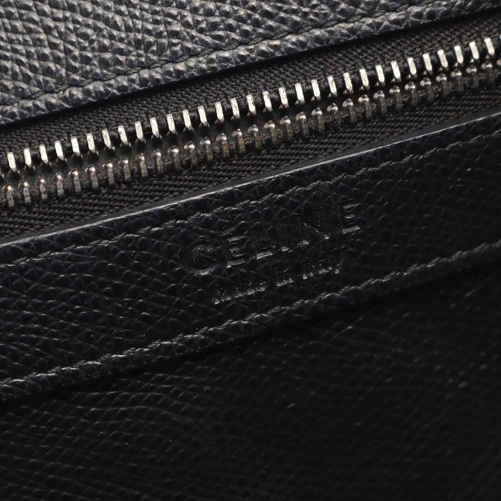 バーティカル スモール カバ 2WAY ハンドバッグ トートバッグ レザー ブラック セリーヌ バッグ CELINE