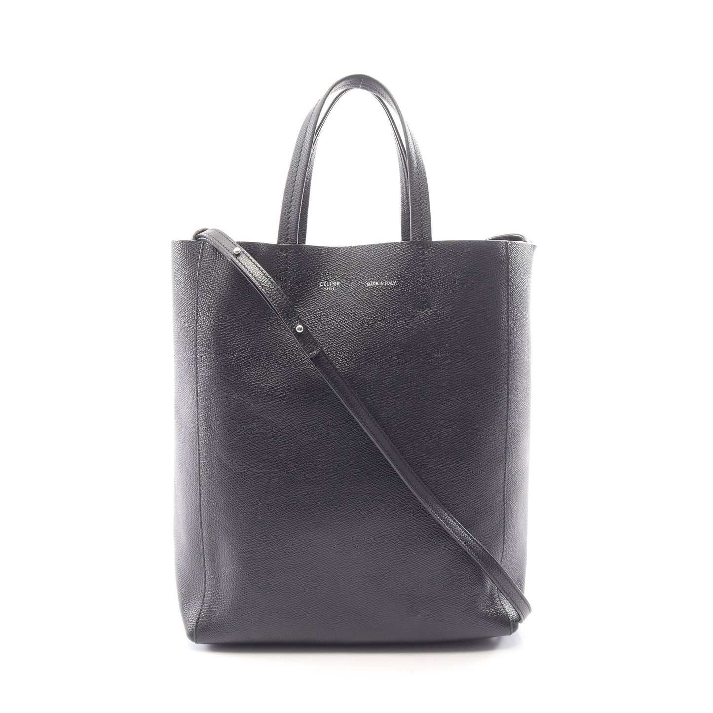 バーティカル スモール カバ 2WAY ハンドバッグ トートバッグ レザー ブラック セリーヌ バッグ CELINE