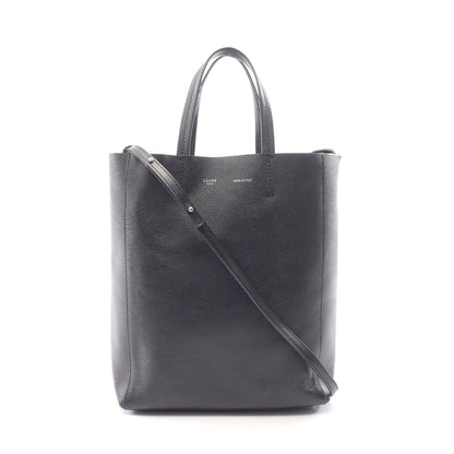 バーティカル スモール カバ 2WAY ハンドバッグ トートバッグ レザー ブラック セリーヌ バッグ CELINE