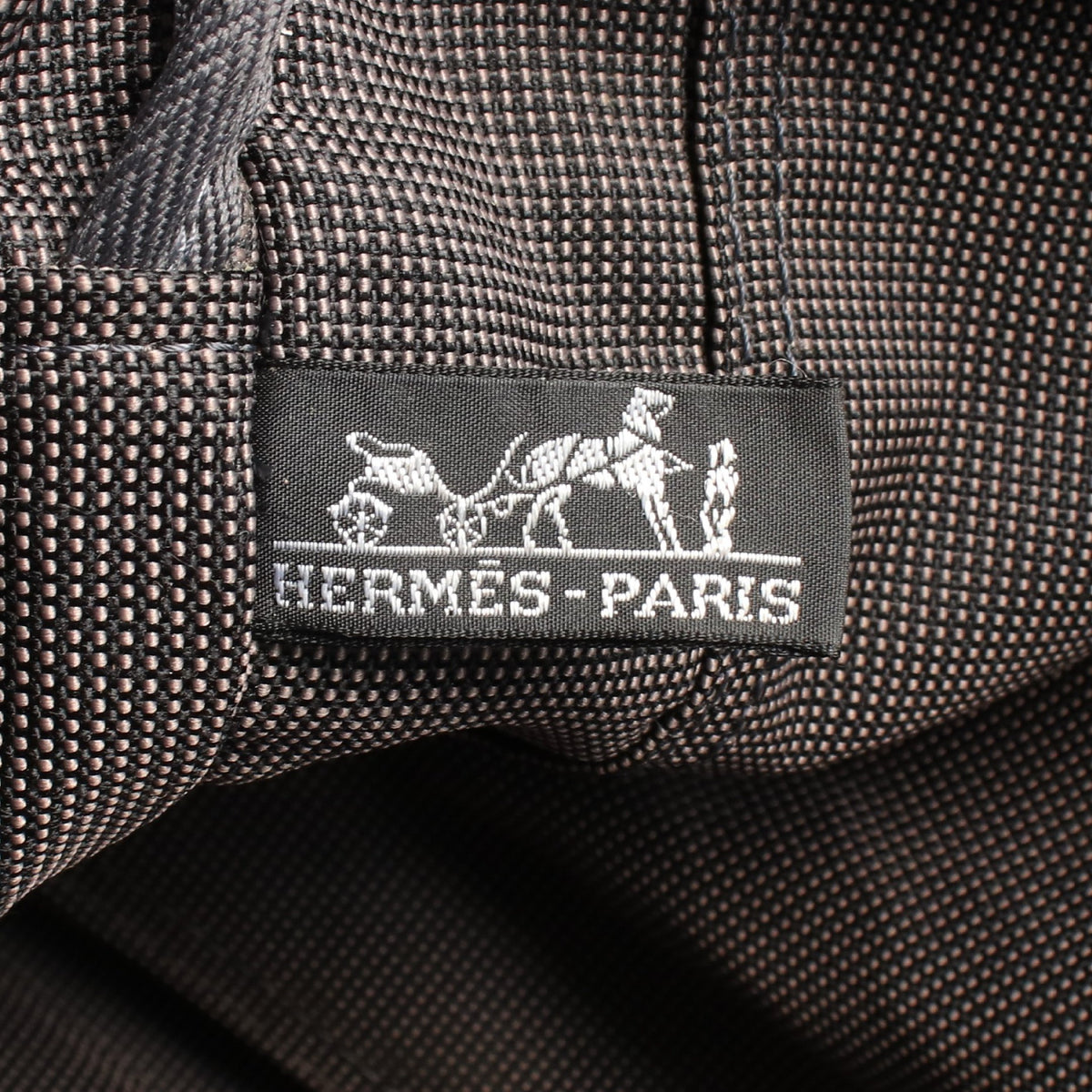 エールラインMM ハンドバッグ トートバッグ キャンバス グレー シルバー金具 エルメス バッグ HERMES