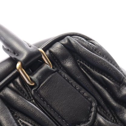 MATELASSE マテラッセ 2WAY ハンドバッグ レザー ブラック ミュウミュウ バッグ miu miu