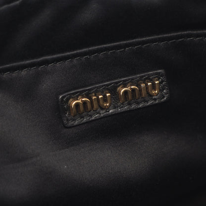 MATELASSE マテラッセ 2WAY ハンドバッグ レザー ブラック ミュウミュウ バッグ miu miu