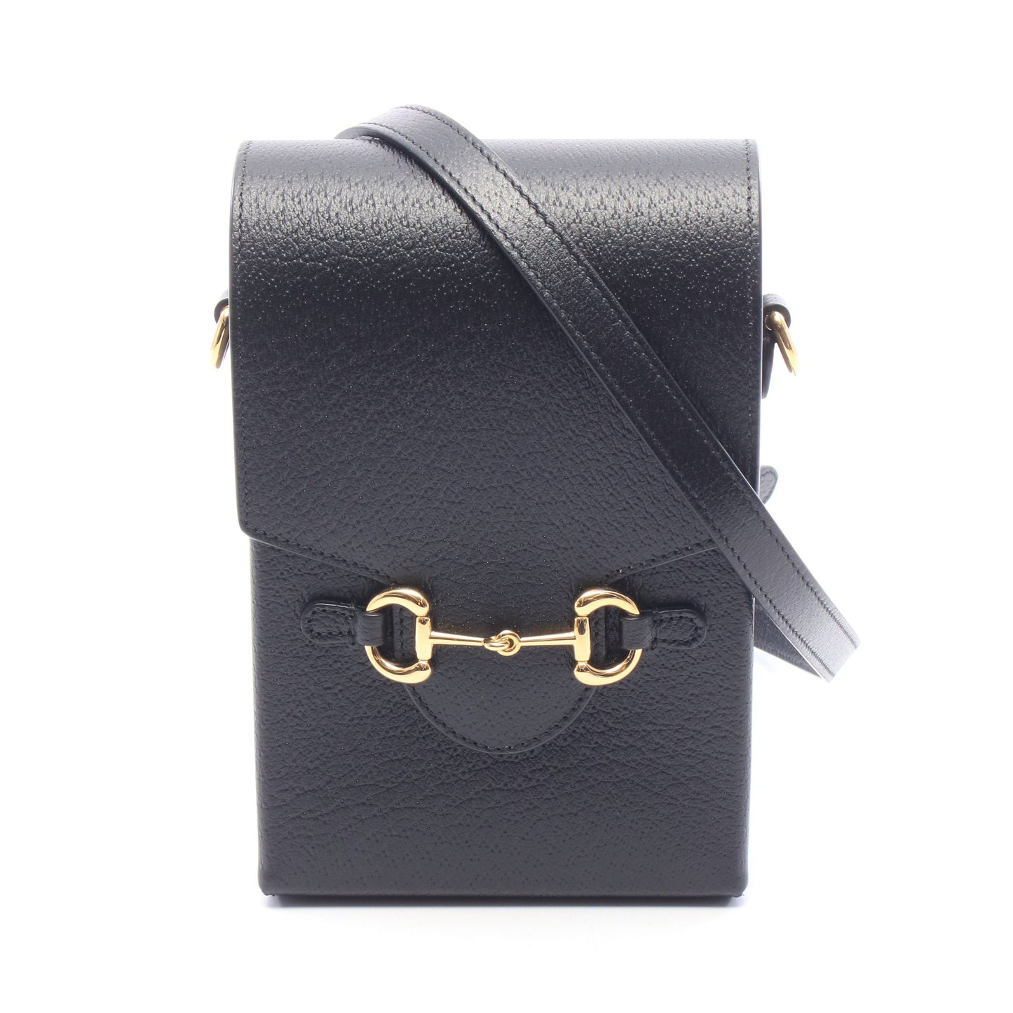 ホースビット1955 ミニ ショルダーバッグ レザー ブラック グッチ バッグ GUCCI