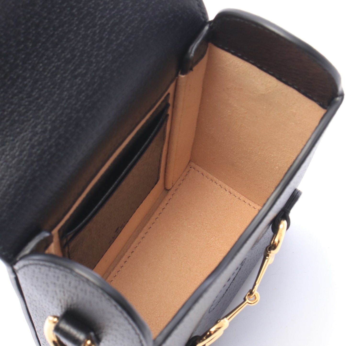 ホースビット1955 ミニ ショルダーバッグ レザー ブラック グッチ バッグ GUCCI