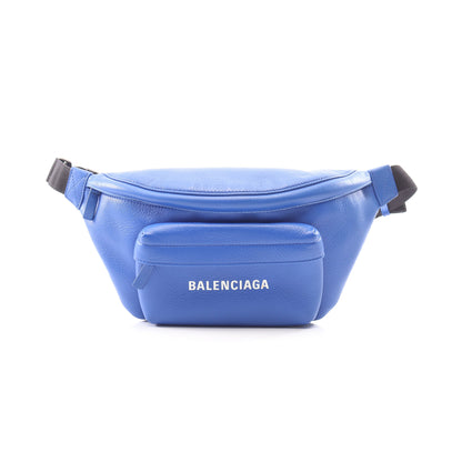 EVERYDAY BELTPACK エブリデイ ボディバッグ ウエストバッグ レザー ブルー バレンシアガ バッグ BALENCIAGA