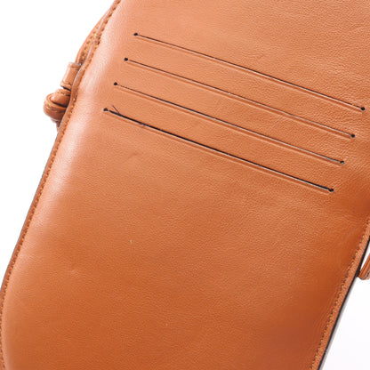 PHONE HOLDER ショルダーバッグ レザー スエード ブラウン フェンディ バッグ FENDI