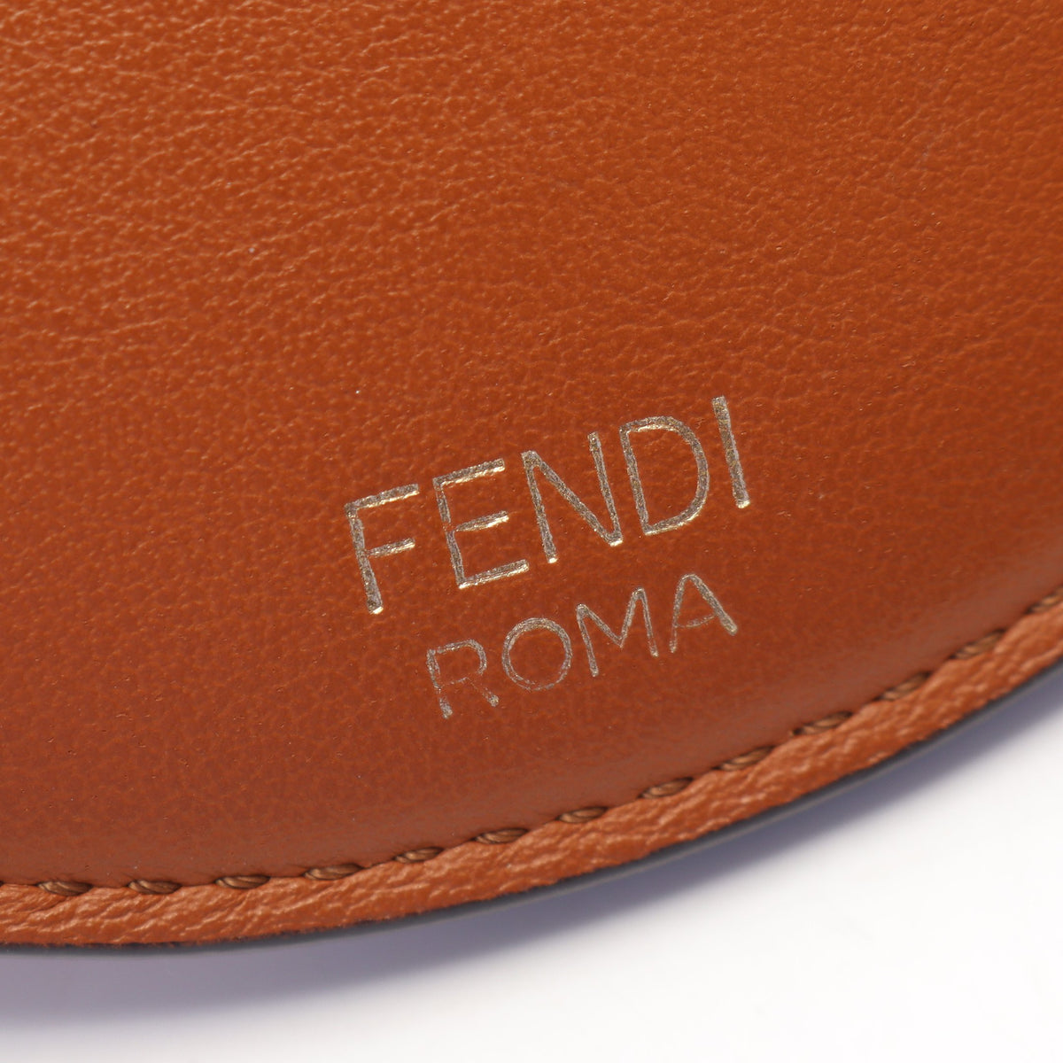 PHONE HOLDER ショルダーバッグ レザー スエード ブラウン フェンディ バッグ FENDI