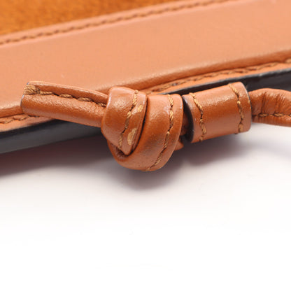 PHONE HOLDER ショルダーバッグ レザー スエード ブラウン フェンディ バッグ FENDI