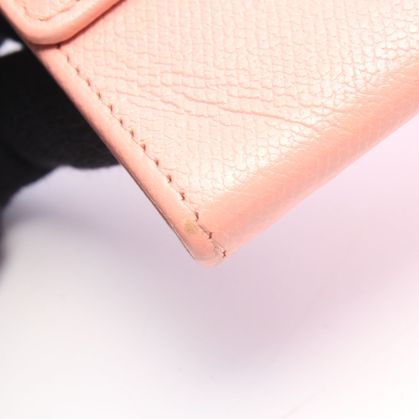 ココボタン 二つ折り財布 レザー ピンク ゴールド金具 シャネル 財布・小物 CHANEL