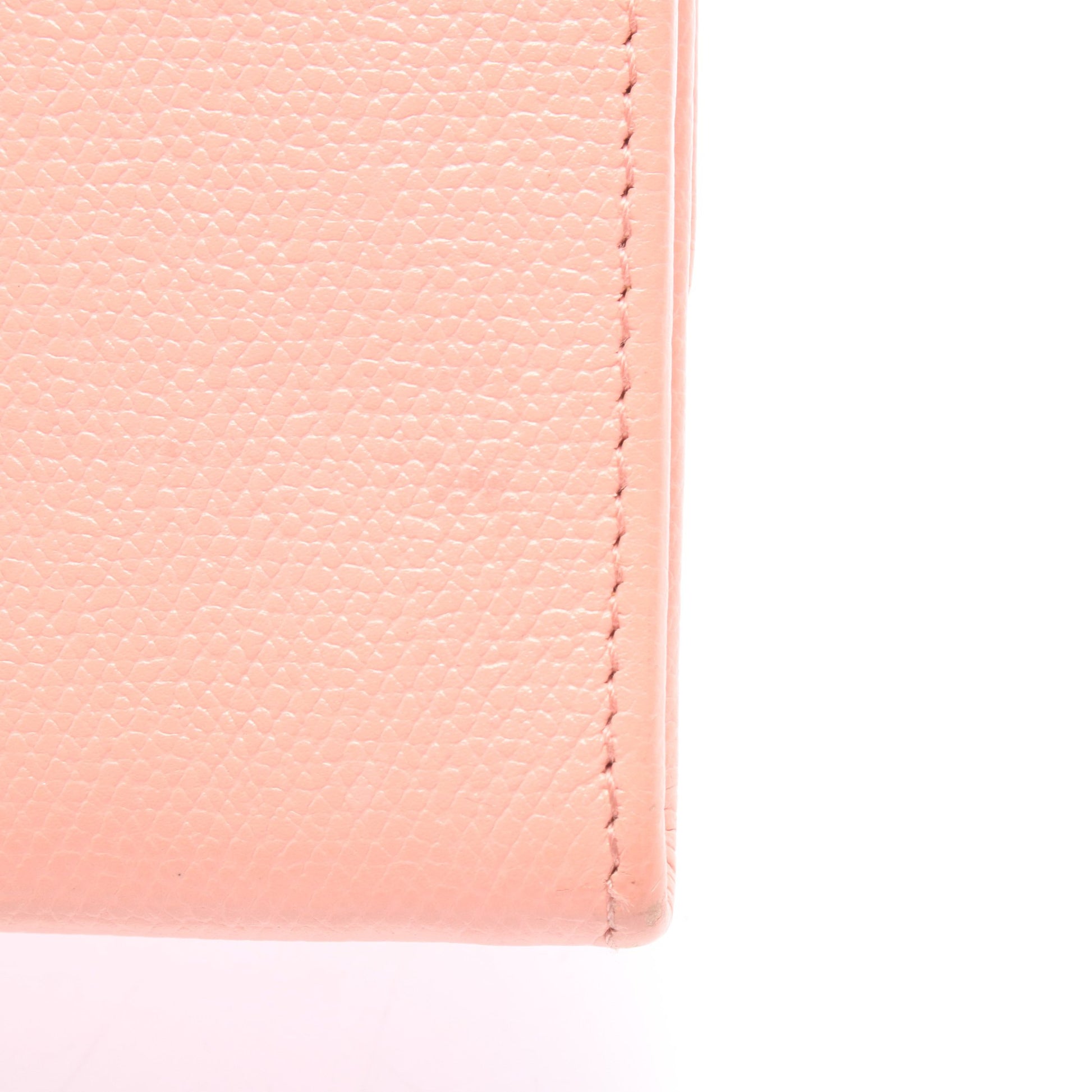 ココボタン 二つ折り財布 レザー ピンク ゴールド金具 シャネル 財布・小物 CHANEL