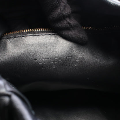 HOP ラージ イントレチャート ワンショルダーバッグ レザー ブラック ボッテガヴェネタ バッグ BOTTEGA VENETA