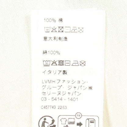 ロゴプリント クロップド 半袖Tシャツ コットン ホワイト セリーヌ