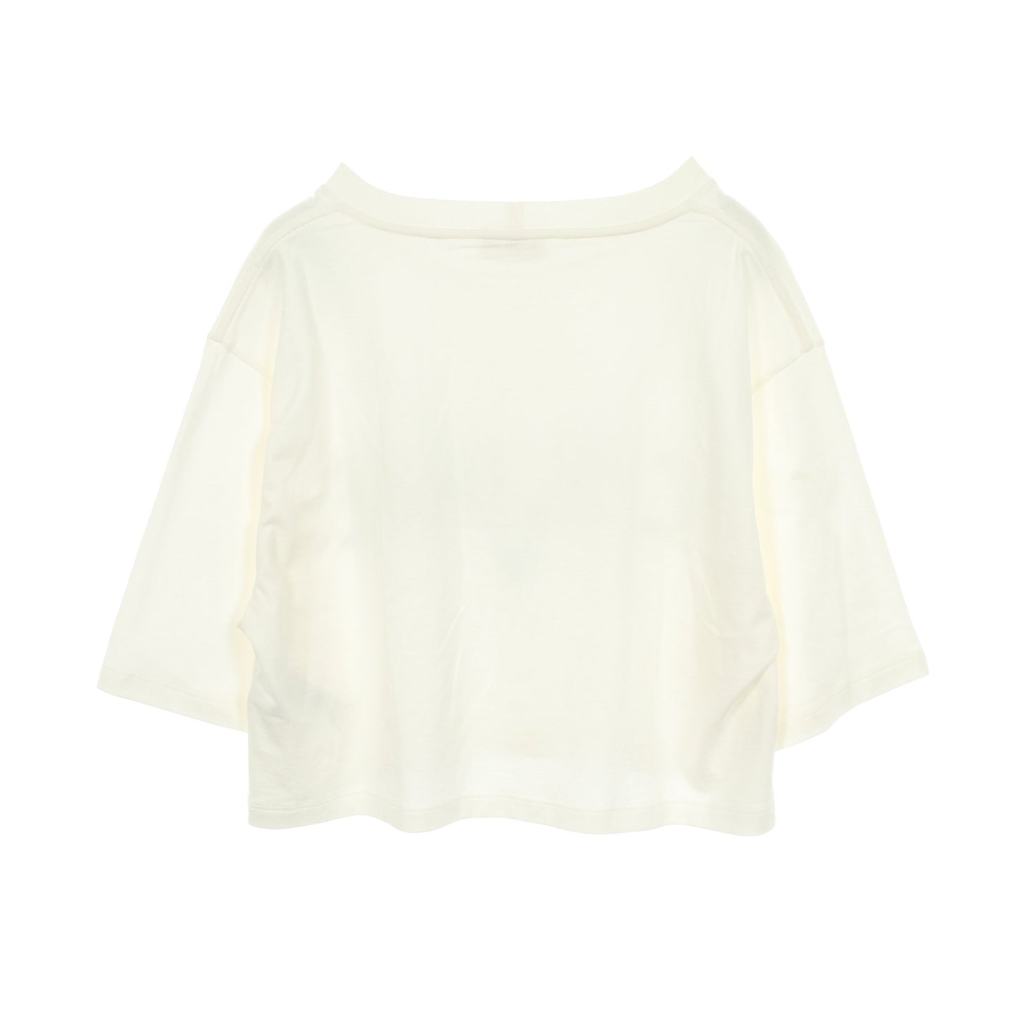 ロゴプリント クロップド 半袖Tシャツ コットン ホワイト セリーヌ