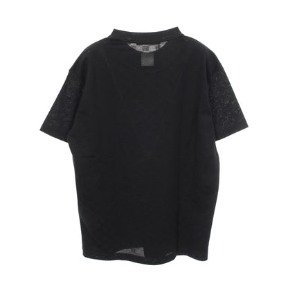ビーズLV ダミエジャカード 半袖Tシャツ コットン ブラック ルイヴィトン