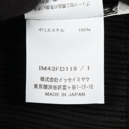 HATCHING プリーツ テーラードジャケット ブラック イッセイミヤケ