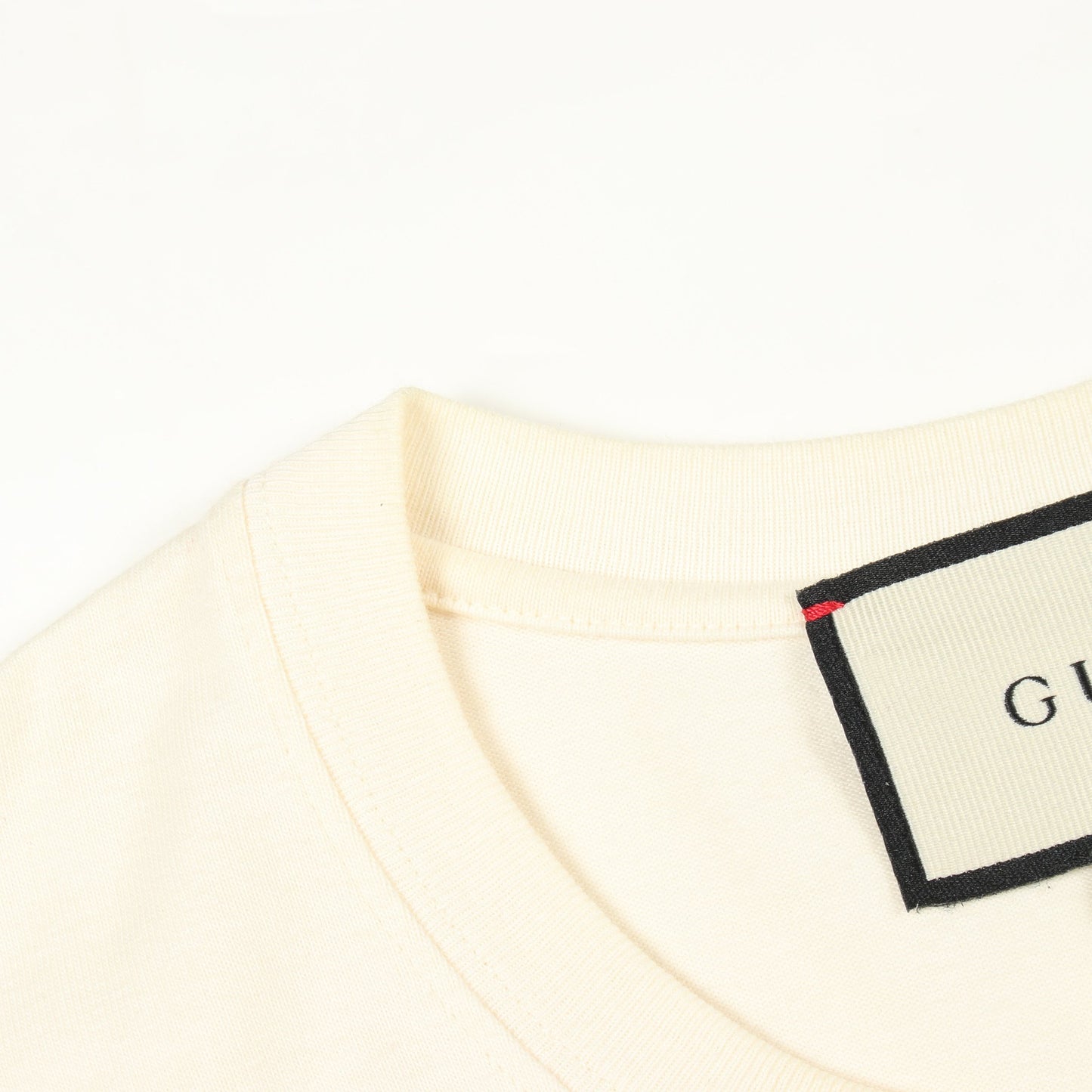 クラブマルチ テニス 刺繍 半袖Tシャツ コットン アイボリー グッチ